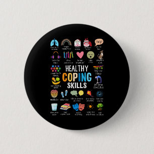 Healthy Coping Skills Counsellor Mental Health Awa 6 Cm Round Badge