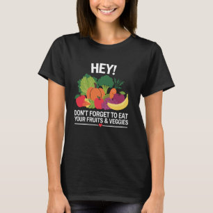 Healthy Eating Eat Green Health Diet Vegetarian Ve T-Shirt