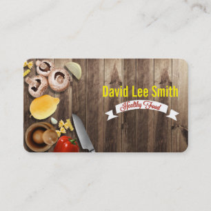 Healthy Food/Chef/Instructional Cooking Business Card