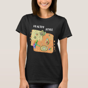 Healthy food t-shirt with funny inscription