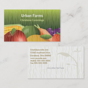 Healthy Foods Farming Business Card
