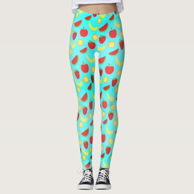 Healthy Fruit Pattern Leggings (Front)