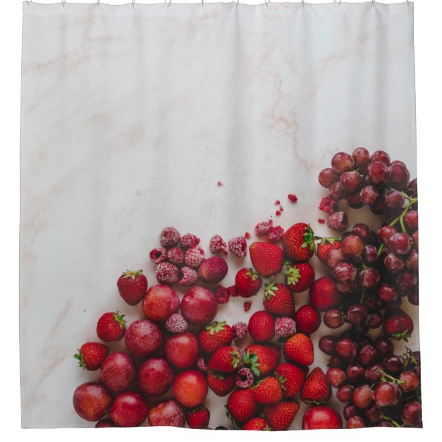 Healthy Fruits Shower Curtain (Front)