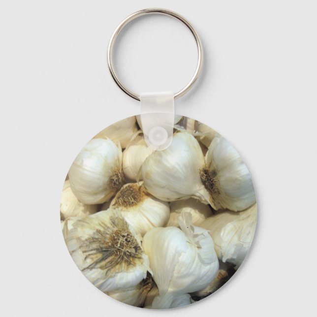 Healthy Garlic Key Ring (Front)