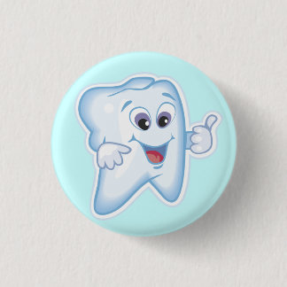 Healthy Happy Tooth 3 Cm Round Badge