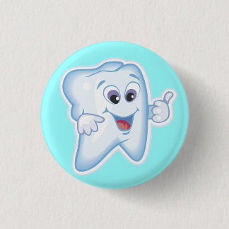 Healthy Happy Tooth 3 Cm Round Badge
