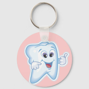 Healthy Happy Tooth Key Ring