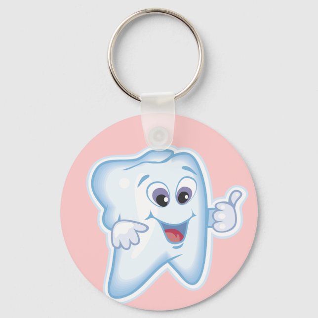 Healthy Happy Tooth Key Ring (Front)