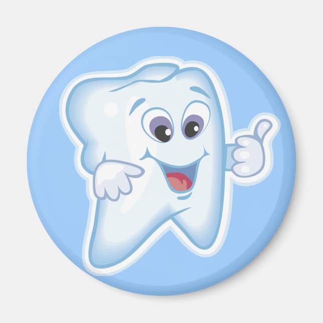 Healthy Happy Tooth Magnet (Front)