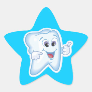 Healthy Happy Tooth Star Sticker