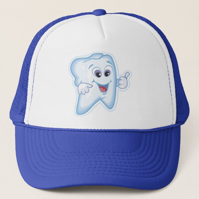 Healthy Happy Tooth Trucker Hat (Front)