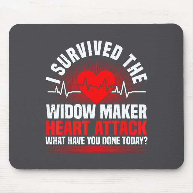 Healthy Heart Disease, Heart Surgery &amp; Cardiac Mouse Mat (Front)