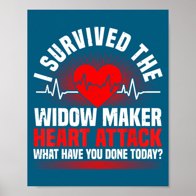 Healthy Heart Disease, Heart Surgery &amp; Cardiac Poster (Front)