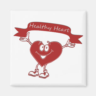Healthy Heart man awareness symbol cardiology Magnet
