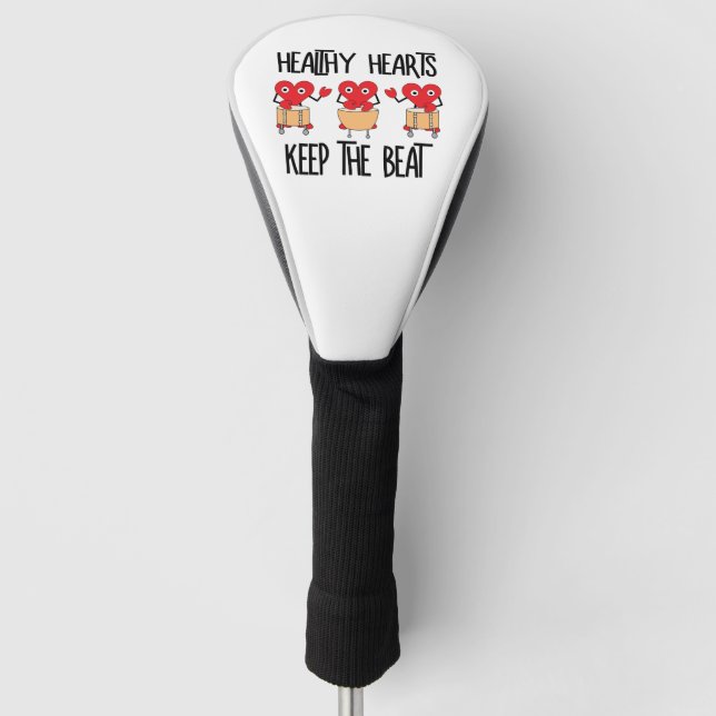 Healthy Hearts Golf Head Cover (Front)