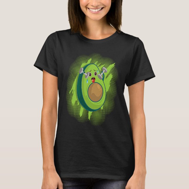Healthy Herbivore Vegetable Avocado Vegan Fitness  T-Shirt (Front)