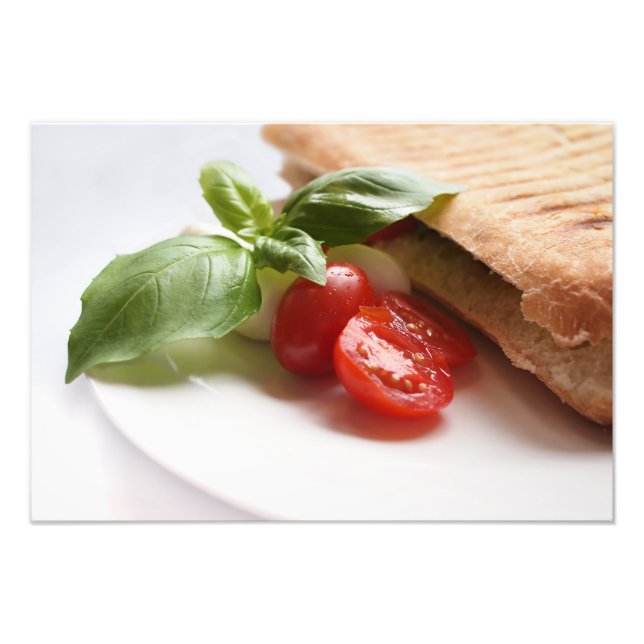 Healthy Italian food photo print (Front)