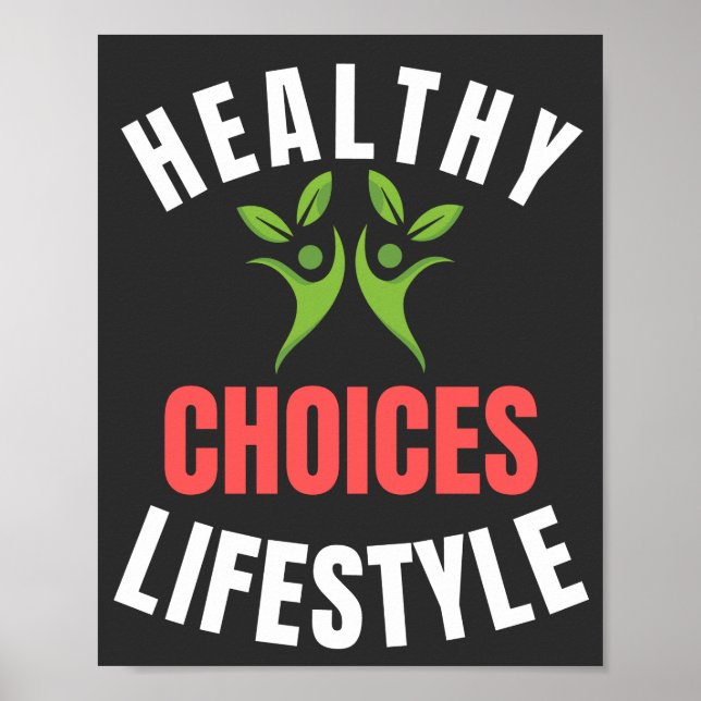 Healthy Lifestyle Choices  Poster (Front)