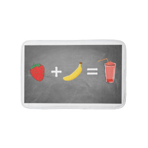 Healthy lifestyle design bath mat