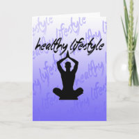 Healthy Lifestyle Greeting Card