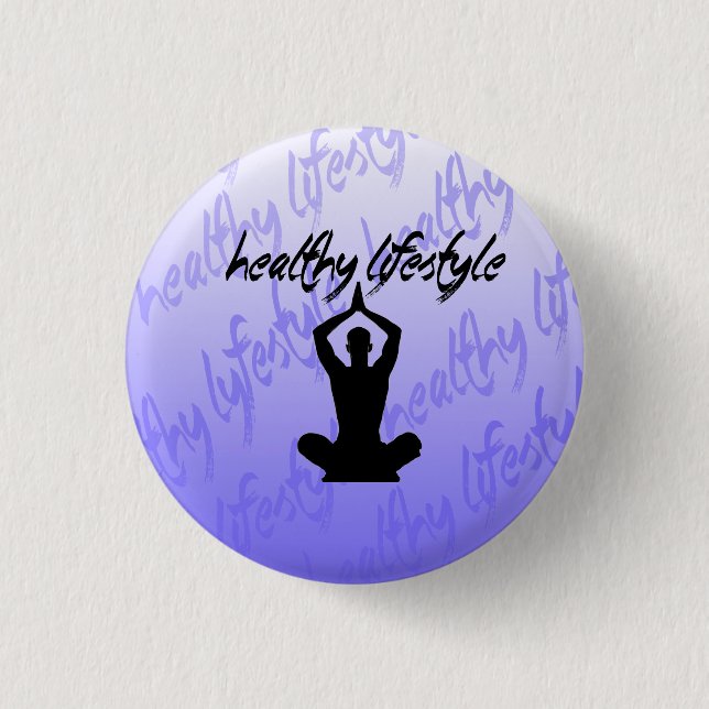 Healthy Lifestyle Pin (Front)