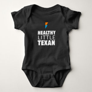 Healthy Little Texan - Black Baby Bodysuit
