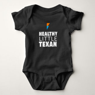 Healthy Little Texan - Black Baby Bodysuit