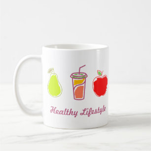 Healthy Living Colourful Food And Beverage Art  Coffee Mug