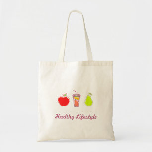Healthy Living Colourful Food And Beverage Art Tote Bag