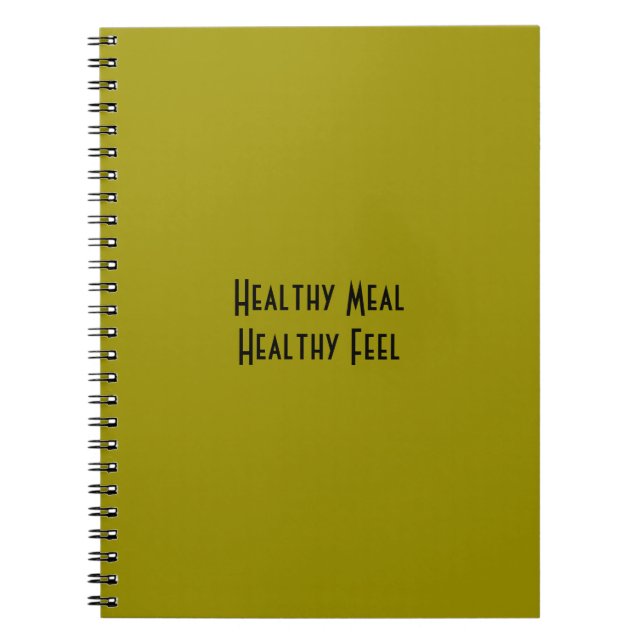 Healthy Meal Notebook (Front)