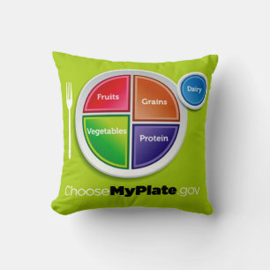 Healthy Meal Planning Choose My Plate Cushion