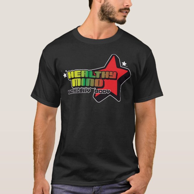 Healthy Mind, Healthy Body – Urban Star Graphic Te T-Shirt (Front)