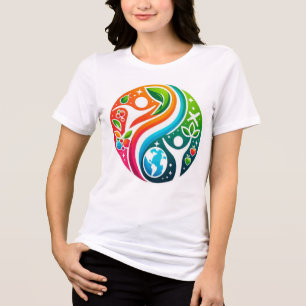 Healthy People, Happy Planet Women's Tri-Blend Shirt