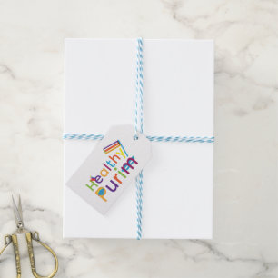 Healthy Purim greeting Gift Tags