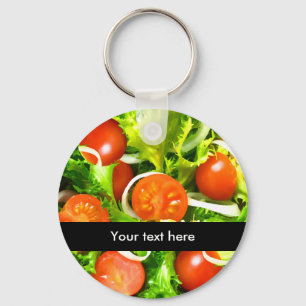 Healthy Salad Food Theme Keychains