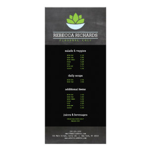 Healthy Salad Vegetables Catering Menu Chalkboard