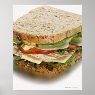 Healthy sandwich poster