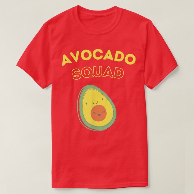 Healthy Smiling AvocadoAvocado Squad  T-Shirt (Design Front)