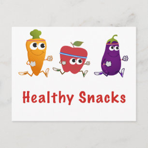 Healthy Snacks Postcard