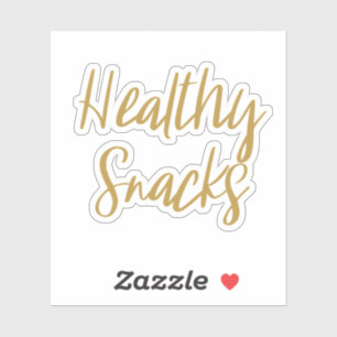 Healthy Snacks Storage Sticker