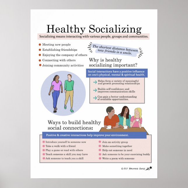 Healthy Socializing Poster (Front)