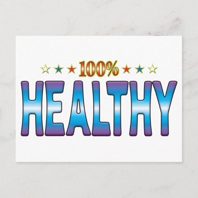 Healthy Star Tag v2 Postcard (Front)