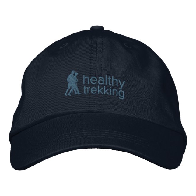 Healthy Trekking Embroidered Travel Hat (Front)