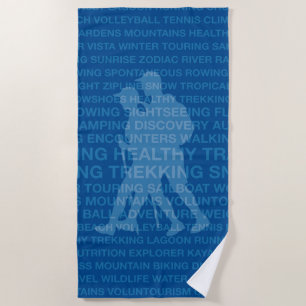 Healthy Trekking Royal Blue Beach Towel
