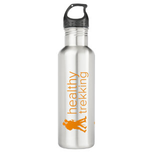 Healthy Trekking Tangerine Logo Travel 710 Ml Water Bottle