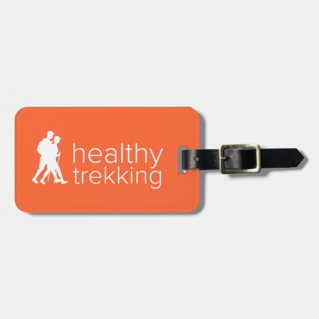 Healthy Trekking Tangerine Luggage Tag (Front Horizontal)