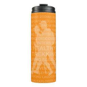 Healthy Trekking Tangerine Travel Thermal Tumbler