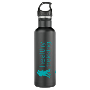 Healthy Trekking Turquoise Logo Travel 710 Ml Water Bottle