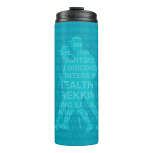 Healthy Trekking Turquoise Travel Thermal Tumbler
