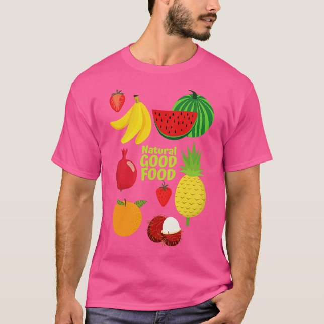 Healthy Vegan Natural Good Food T-Shirt (Front)